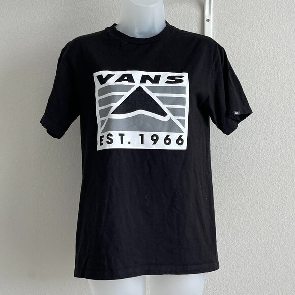 Vans Other - Vans Men's Black White Hi-Point Classic Fit Short Sleeve Pullover T-Shirt Size S